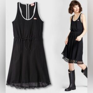 Hunter for Target. Racerback mesh tank dress. Size L, black and white.